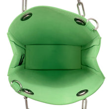 将图像加载到图库查看器中，FENDI Small Shopping Bag Light Green8BH382 Leather Size Small
