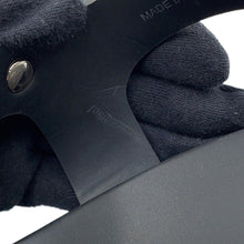 将图像加载到图库查看器中，PRADA Cross Sandals Black2X3118 Rubber Size 8
