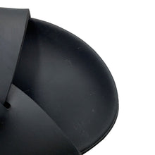 将图像加载到图库查看器中，PRADA Cross Sandals Black2X3118 Rubber Size 8
