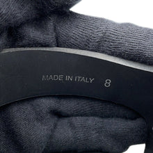 将图像加载到图库查看器中，PRADA Cross Sandals Black2X3118 Rubber Size 8
