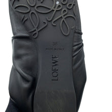 Load image into Gallery viewer, LOEWE Pebble Soft Ballerina Flats BlackL815466X46 Napa Lambskin Size 38
