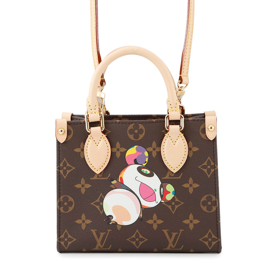 LOUIS VUITTON LV × TM Onthego PinkM13668 Monogram Panda Takashi Murakami Size BB