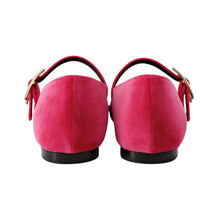 将图像加载到图库查看器中，HERMES Ballet shoes &quot;Jane&quot; Fuchsia Velour Size 35H
