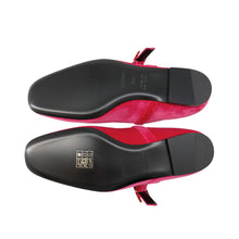 将图像加载到图库查看器中，HERMES Ballet shoes &quot;Jane&quot; Fuchsia Velour Size 35H
