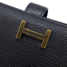 将图像加载到图库查看器中，HERMES Bean Soufre Black Epsom
