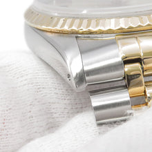 将图像加载到图库查看器中，ROLEX Datejust W36mm Stainless Steel K18YG Champagne Dial16233
