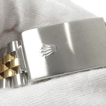 将图像加载到图库查看器中，ROLEX Datejust W36mm Stainless Steel K18YG Champagne Dial16233
