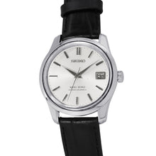 将图像加载到图库查看器中，SEIKO King Seiko 44KS Date Medallion W35mm Stainless Steel Gold Plated Leather Silver Dial4402-8000
