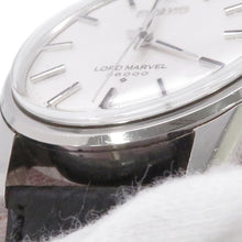 将图像加载到图库查看器中，SEIKO Road marvel 36000 W34mm Stainless Steel Leather Silver Dial5740-8000
