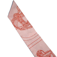 Load image into Gallery viewer, HERMES Twilly BRIDES DE GALA EN FLEURS Brides de Gala en Fleurs Blue Jean/Rose/Salmon Silk100%
