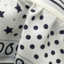 Load image into Gallery viewer, HERMES Carre Bandana Frill Bride de Gala Dot Size 70 White/Black Silk100%
