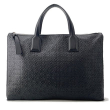 将图像加载到图库查看器中，LOEWE Goya Simple Briefcase Black337.55.S50 Leather

