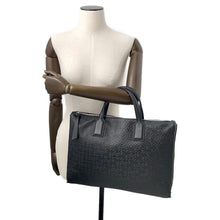 将图像加载到图库查看器中，LOEWE Goya Simple Briefcase Black337.55.S50 Leather

