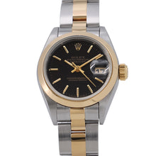 Load image into Gallery viewer, ROLEX Datejust Women&#39;s W26mm Stainless Steel K18YG Black Dial69163
