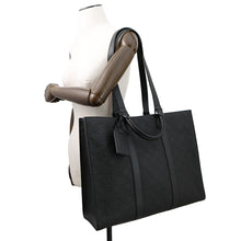 将图像加载到图库查看器中，LOUIS VUITTON Sac Plat 24H NoirM24786 Monogram・Taurillon Leather
