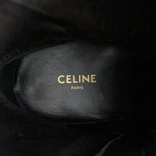 将图像加载到图库查看器中，CELINE Triomphe Ranger Mid Lace-Up Boots Black357583579C Bull Calf Leather Size 36
