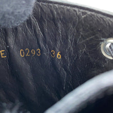 将图像加载到图库查看器中，CELINE Triomphe Ranger Mid Lace-Up Boots Black357583579C Bull Calf Leather Size 36
