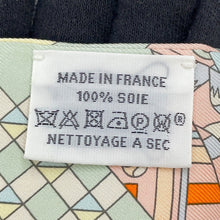Load image into Gallery viewer, HERMES Twilly De l&#39;Ombrelle aux Duels Blue Marine/Rose Pale/Ciel Silk100%
