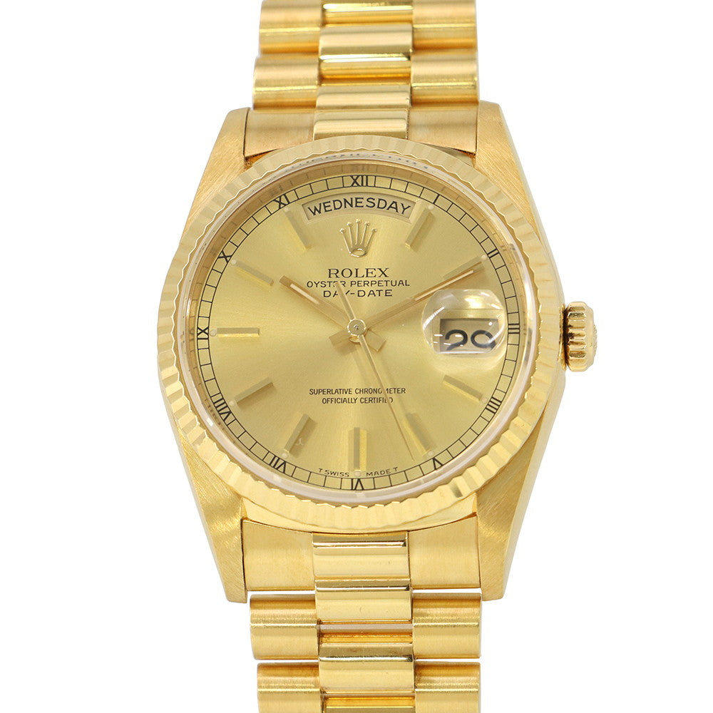 ROLEX Day-Date W36mm 18K Yellow Gold Gold Dial18238