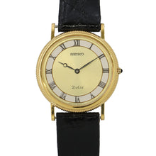 Load image into Gallery viewer, SEIKO Dolce W31mm K18YG Leather Gold Dial8N40-6040

