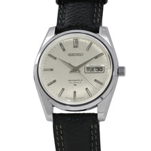 Load image into Gallery viewer, SEIKO Matic P Day-Date W36.4mm Stainless Steel Leather Silver Dial5106-8010
