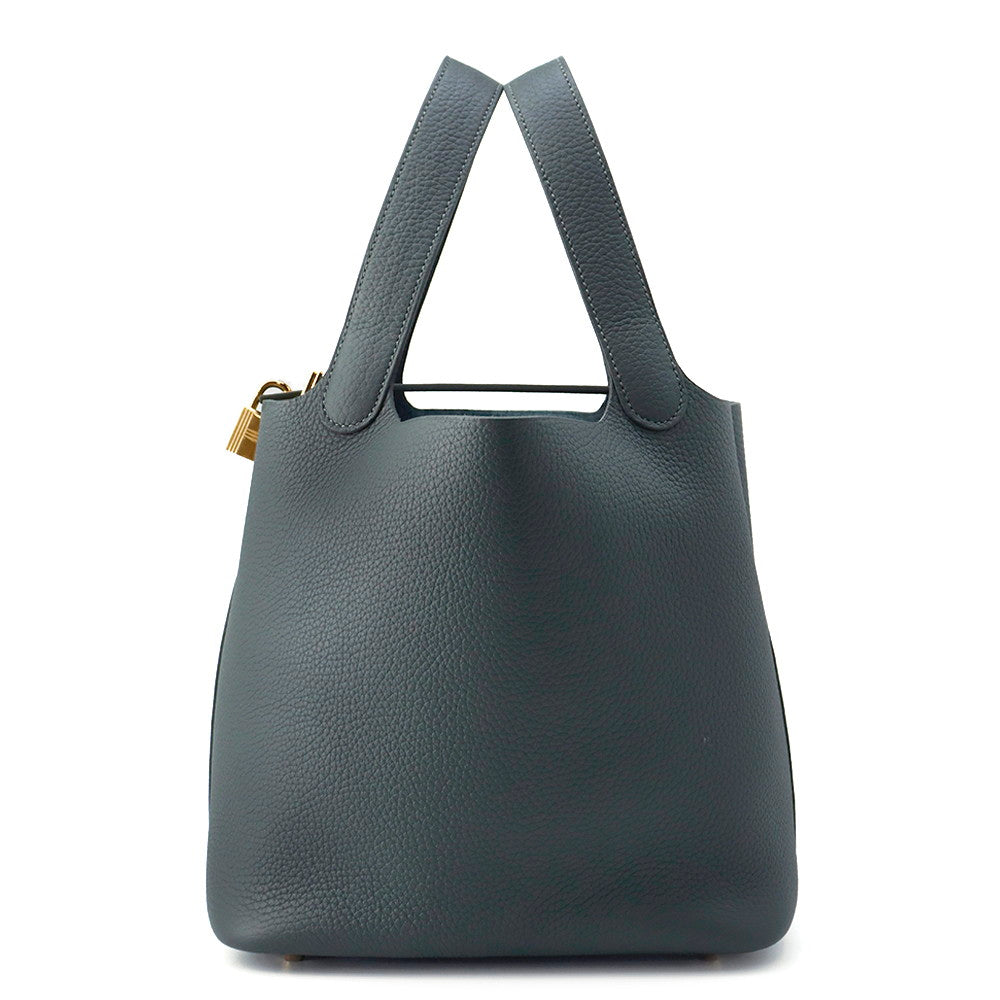 HERMES Picotin Lock Vert Mangrove Taurillon Clemence Size MM