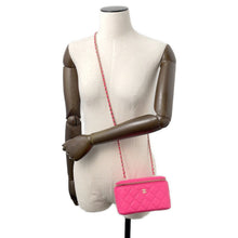 将图像加载到图库查看器中，CHANEL Matelasse Vanity ChainShoulder Bag PinkAP1341 Caviar Leather Size Small
