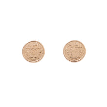 将图像加载到图库查看器中，HERMES Ex Libris Earrings Size TPM 18K Pink Gold

