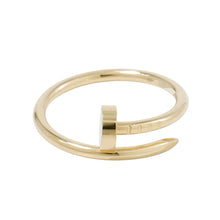 Load image into Gallery viewer, CARTIER Juste un Clou Ring Size SM/53/#13B4225900 18K Yellow Gold
