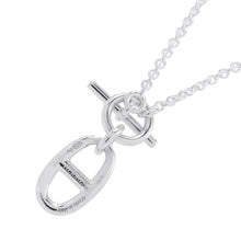 将图像加载到图库查看器中，HERMES Chaine d&#39;Ancre Amulette Necklace SV925
