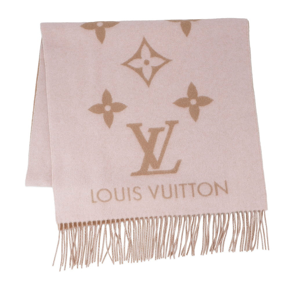 LOUIS VUITTON Scarf, Reykjavik BeigeRoseM78908 Cashmere100%