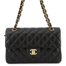 Load image into Gallery viewer, CHANEL Matelasse W Flap W Chain Shoulder BlackA01113 Lambskin Size 23
