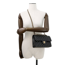 Load image into Gallery viewer, CHANEL Matelasse W Flap W Chain Shoulder BlackA01113 Lambskin Size 23
