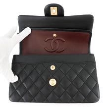Load image into Gallery viewer, CHANEL Matelasse W Flap W Chain Shoulder BlackA01113 Lambskin Size 23
