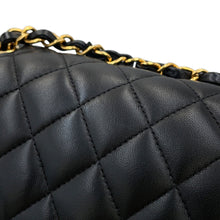 Load image into Gallery viewer, CHANEL Matelasse W Flap W Chain Shoulder BlackA01113 Lambskin Size 23
