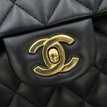 Load image into Gallery viewer, CHANEL Matelasse W Flap W Chain Shoulder BlackA01113 Lambskin Size 23
