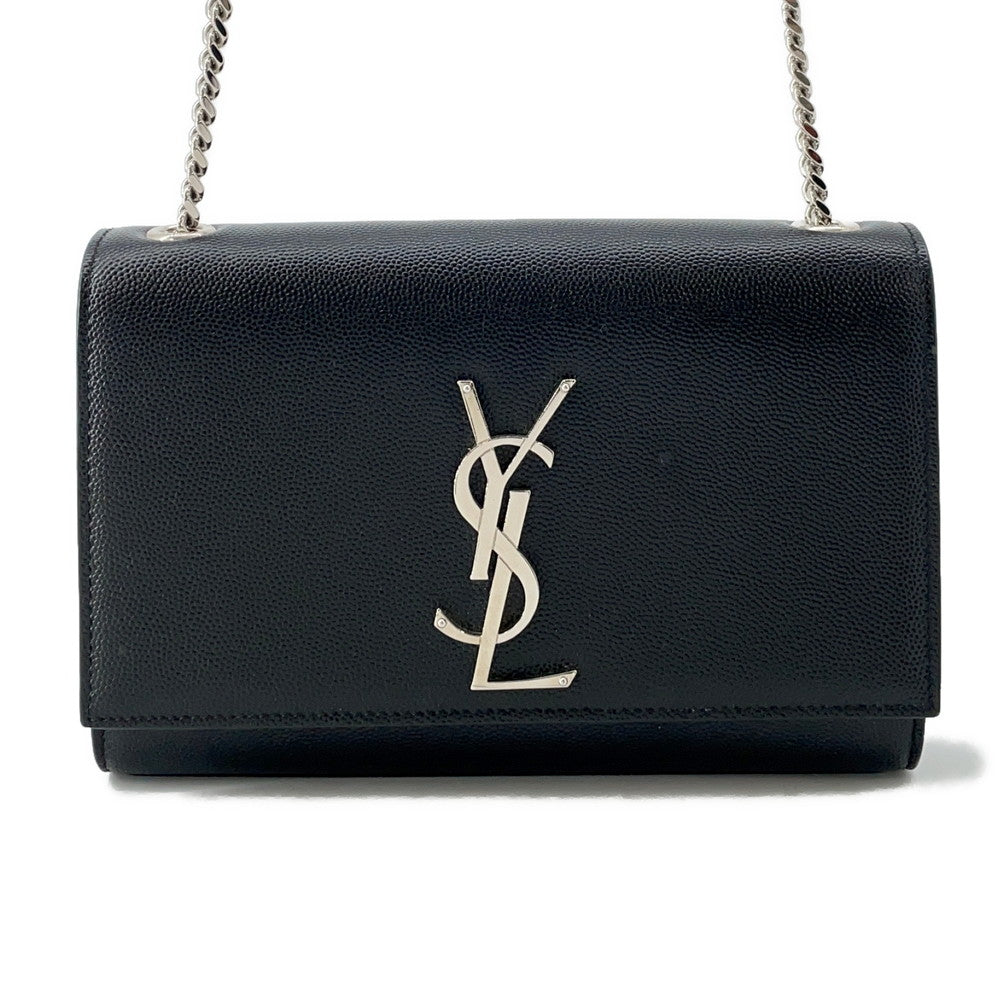 SAINT LAURENT PARIS Kate ChainShoulder Bag Black469390 Leather Size Small