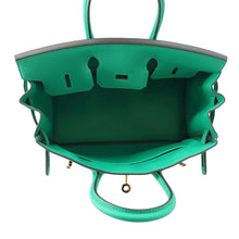 将图像加载到图库查看器中，HERMES Birkin Menthe Togo Leather Size 25
