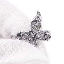 将图像加载到图库查看器中，GRAFF Pave Butterfly Diamond Mini Pendant Size MiniRGP550 18K White Gold

