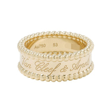 Load image into Gallery viewer, Van Cleef &amp; Arpels Perlée Senior Tulle Ring Size 53/#13VCAR03Y653 18K Yellow Gold
