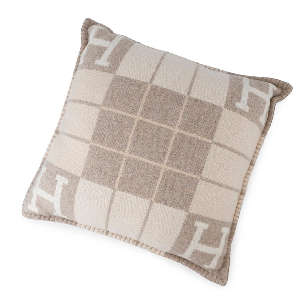 HERMES Avalon 3 Cushion Coco - Camomile Wool 90% Cashmere10% Size PM