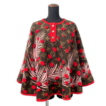Load image into Gallery viewer, LOUIS VUITTON Monogram Jungle Dot Poncho Brown/RedM71123 Cotton100%
