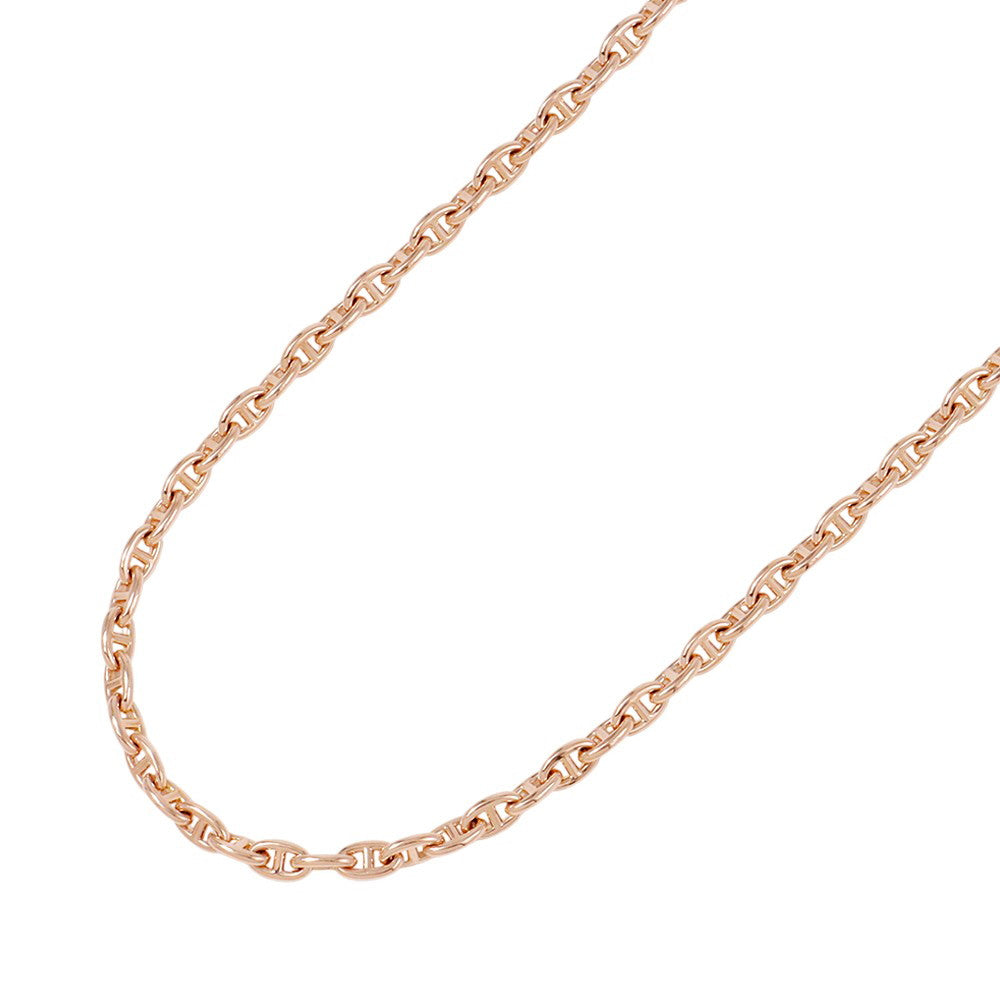 HERMES Chaine d'Ancre 62 frames Necklace Size TPM 18K Pink Gold