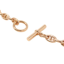 将图像加载到图库查看器中，HERMES Chaine d'Ancre 62 frames Necklace Size TPM 18K Pink Gold
