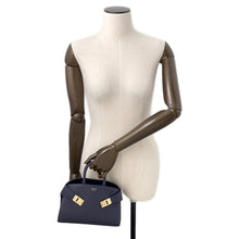 Load image into Gallery viewer, Ferragamo Hug 2-Way Handbag Midnight215975 Calf Leather Size XS
