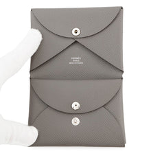 Load image into Gallery viewer, HERMES Calvi Duo Etain Epsom
