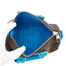 Load image into Gallery viewer, LOUIS VUITTON Keepall Bandouliere Gaston BlueM12609 Monogram ・Macassar Color Mania Size 25
