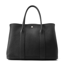 将图像加载到图库查看器中，HERMES Garden Party Black Negonda Leather Size PM
