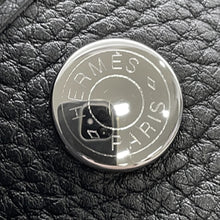 将图像加载到图库查看器中，HERMES Garden Party Black Negonda Leather Size PM
