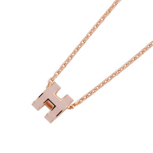 将图像加载到图库查看器中，HERMES Pop Ash Necklace Rose Dragee Lacquer Gold Plated
